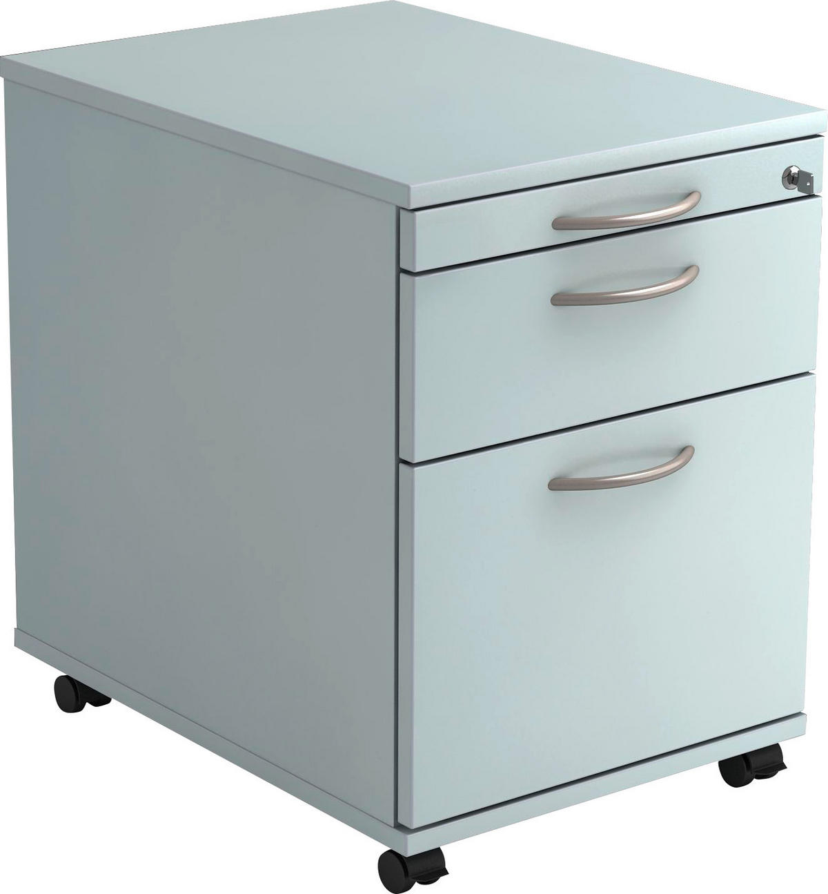 ROLLCONTAINER Grau  - Alufarben/Grau, KONVENTIONELL, Holzwerkstoff/Kunststoff (42,8/59/58cm) - Venda