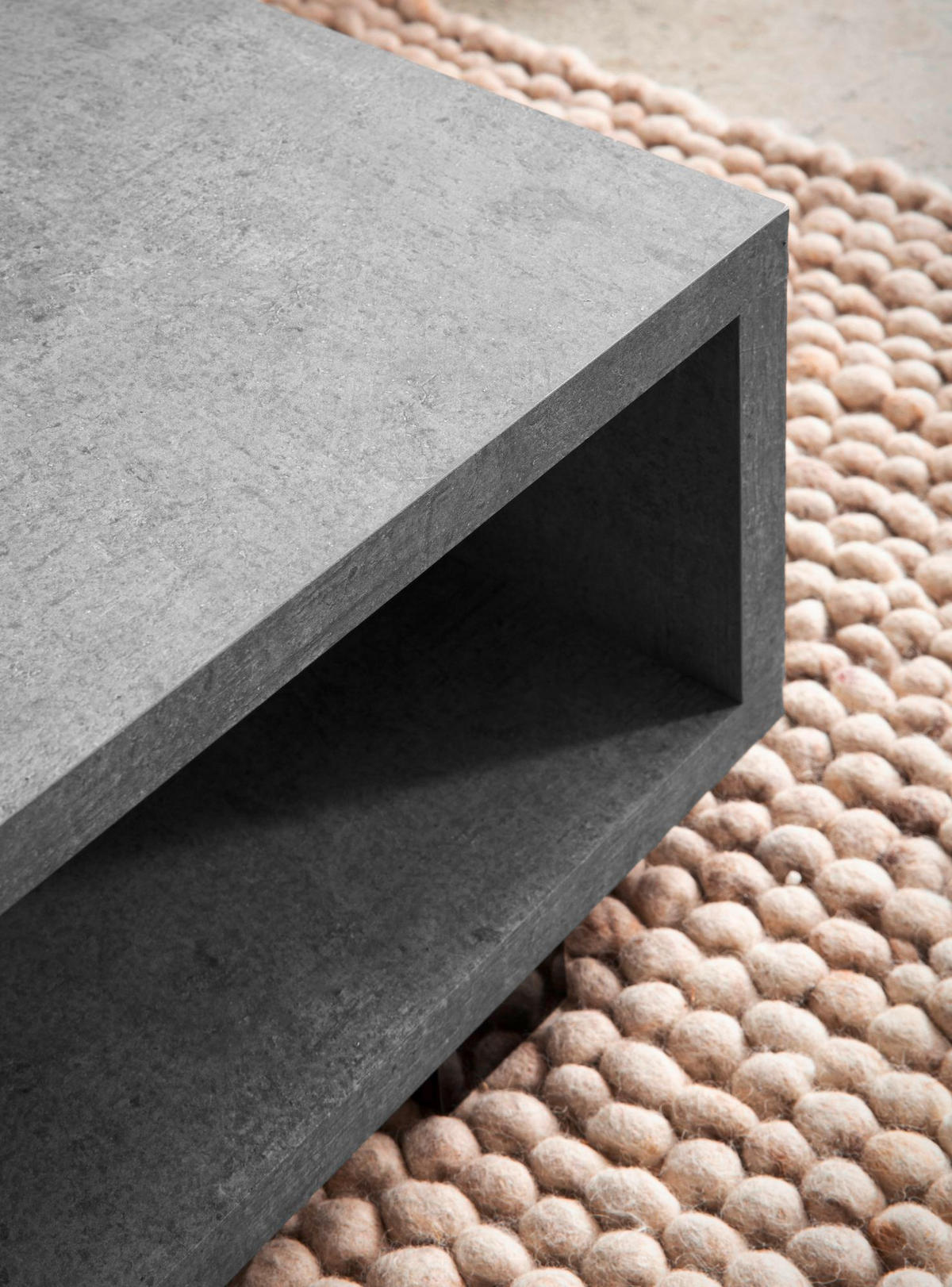KONFERENČNÝ STOLÍK, sivá, kompozitné drevo, 100/50/25 cm - čierna/sivá, Design, kompozitné drevo/plast (100/50/25cm) - Livetastic