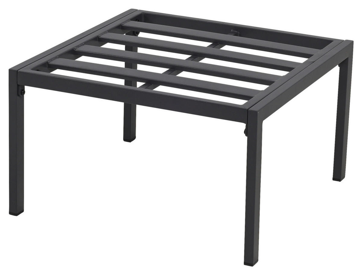 GARTENSET Webstoff Eisen  - Grau, Design, Textil/Metall (165/77/84cm) - Ambia Garden