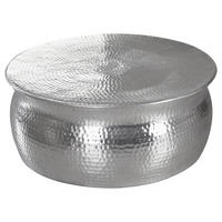 KLUB STOLIĆ srebrne boje  metal  - srebrne boje, Lifestyle, metal (75/75/31cm) - MID.YOU