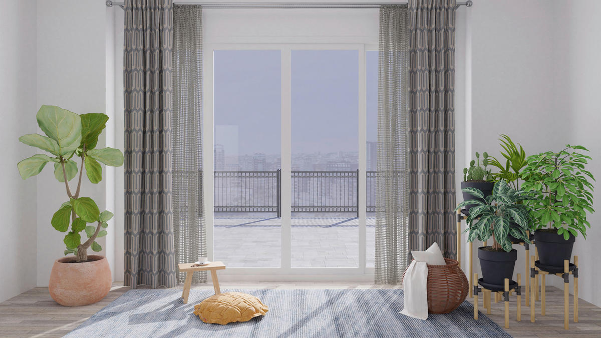 FERTIGVORHANG MALFOY blickdicht 140/245 cm   - Beige/Silberfarben, Design, Textil (140/245cm) - Ambiente
