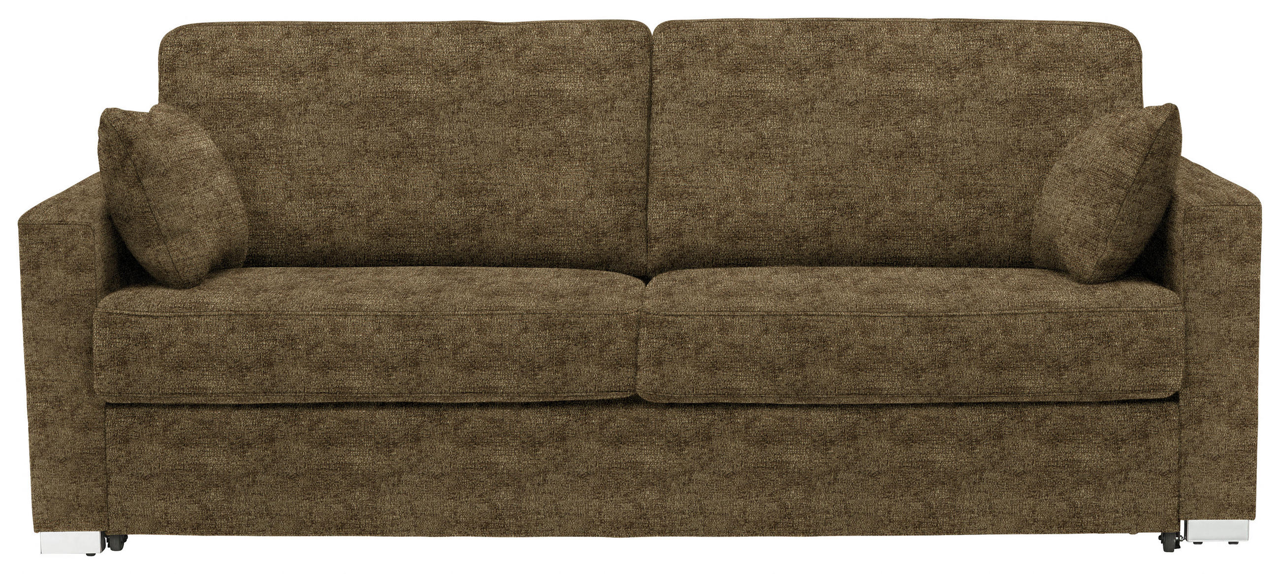 SCHLAFSOFA in Textil Hellgrün  - Chromfarben/Hellgrün, Konventionell, Textil/Metall (208/86/97cm) - Novel