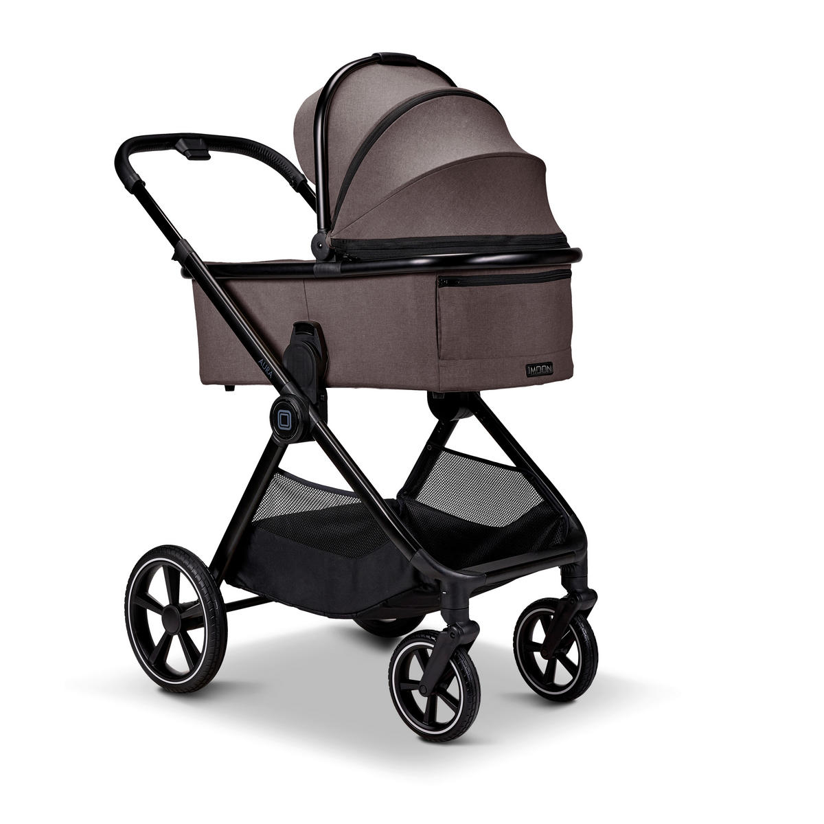 KOMBIKINDERWAGEN  Aura  Tonka Melange  - Braun, Basics, Textil (86/61cm) - Moon