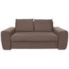 SCHLAFSOFA in Hellbraun  - Chromfarben/Hellbraun, Design, Holz/Textil (199/92/97cm) - Hom`in