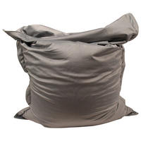 SITZSACK Samt Hellgrau 380 L  - Hellgrau, Design, Textil (180/140/14cm) - Carryhome