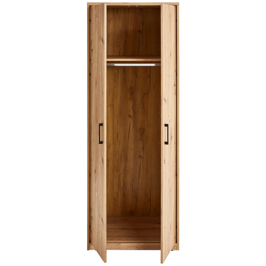 Thumbnail - Xora Mehrzweckschrank, Eiche Artisan, Metall, 1 Fächer, 72x194x54 cm, stehend, Waschküche, Mehrzweckschränke