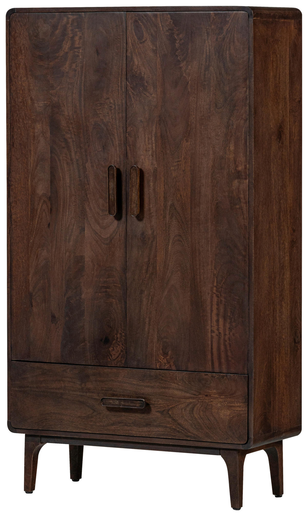 HIGHBOARD Liya 85/150/35 cm 1 Schublade(n)  - Dunkelbraun, Design, Holz/Metall (85/150/35cm) - Livetastic