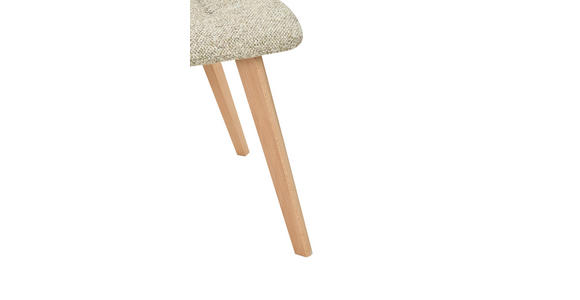 STUHL  Stoffauswahl Leinenoptik  - Taupe/Naturfarben, Design, Holz/Textil (45/89/53cm) - Carryhome