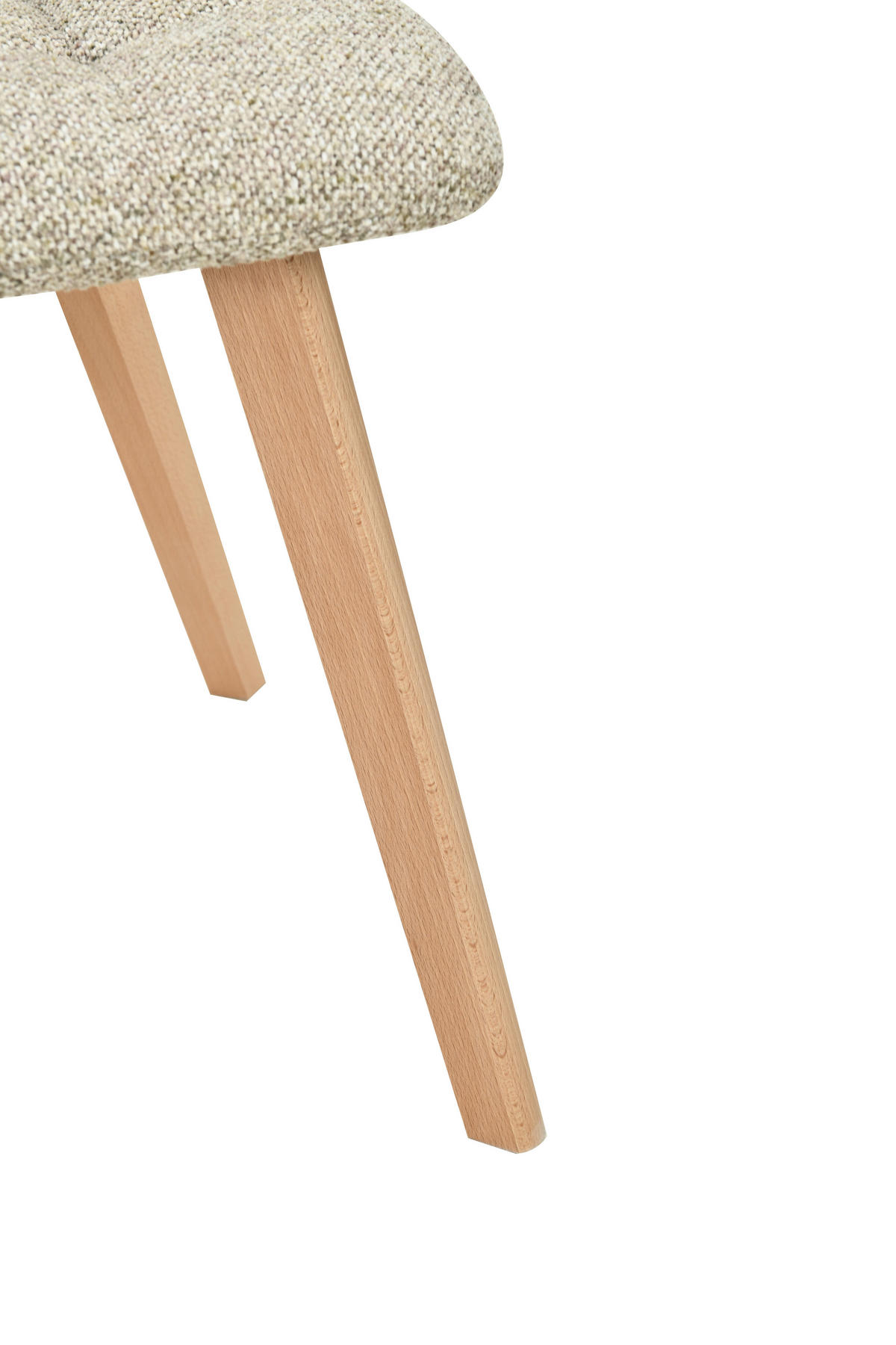 STUHL  Stoffauswahl Leinenoptik  - Taupe/Naturfarben, Design, Holz/Textil (45/89/53cm) - Carryhome