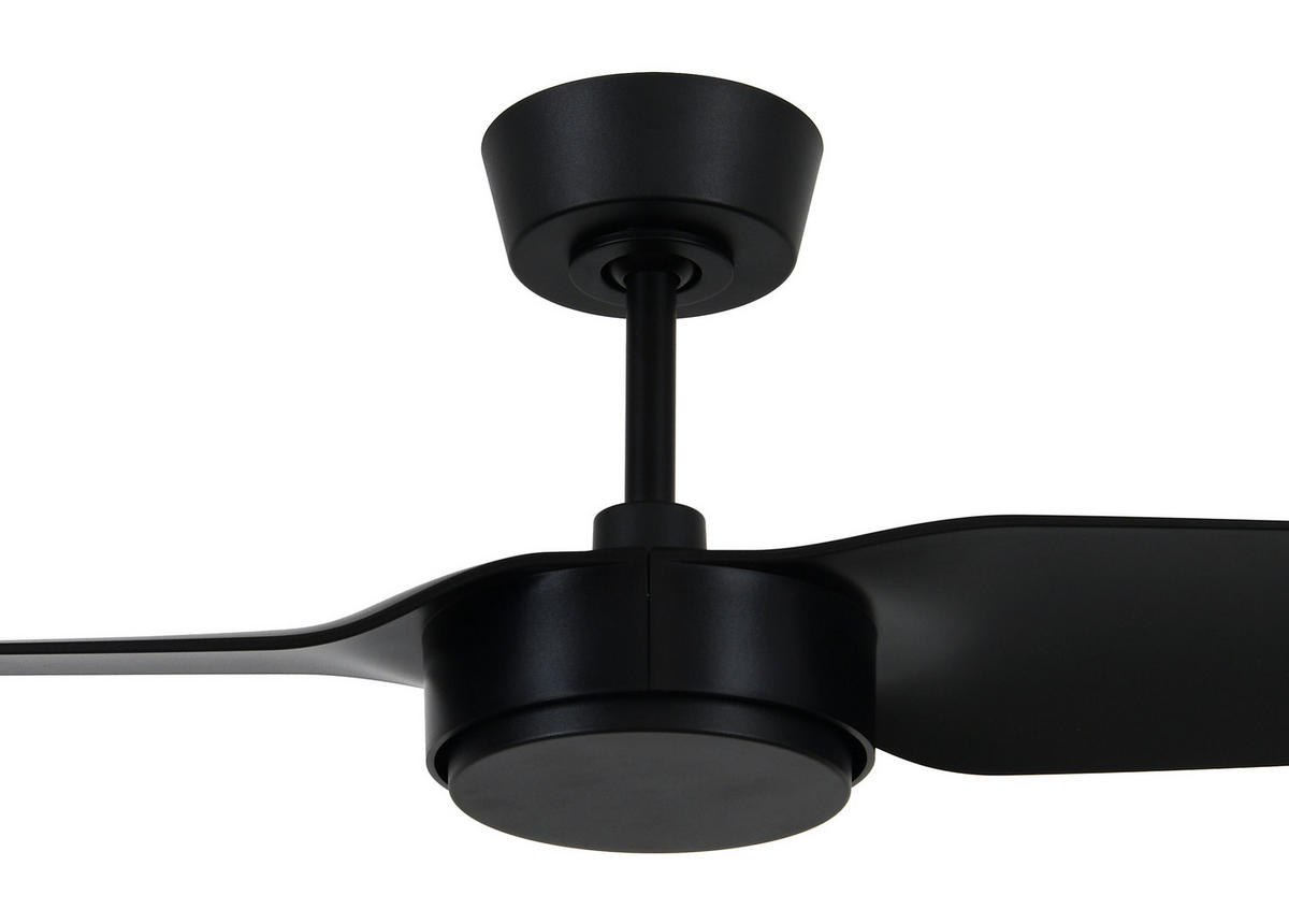 DECKENVENTILATOR     - Schwarz, Basics, Kunststoff (137/27/137cm)