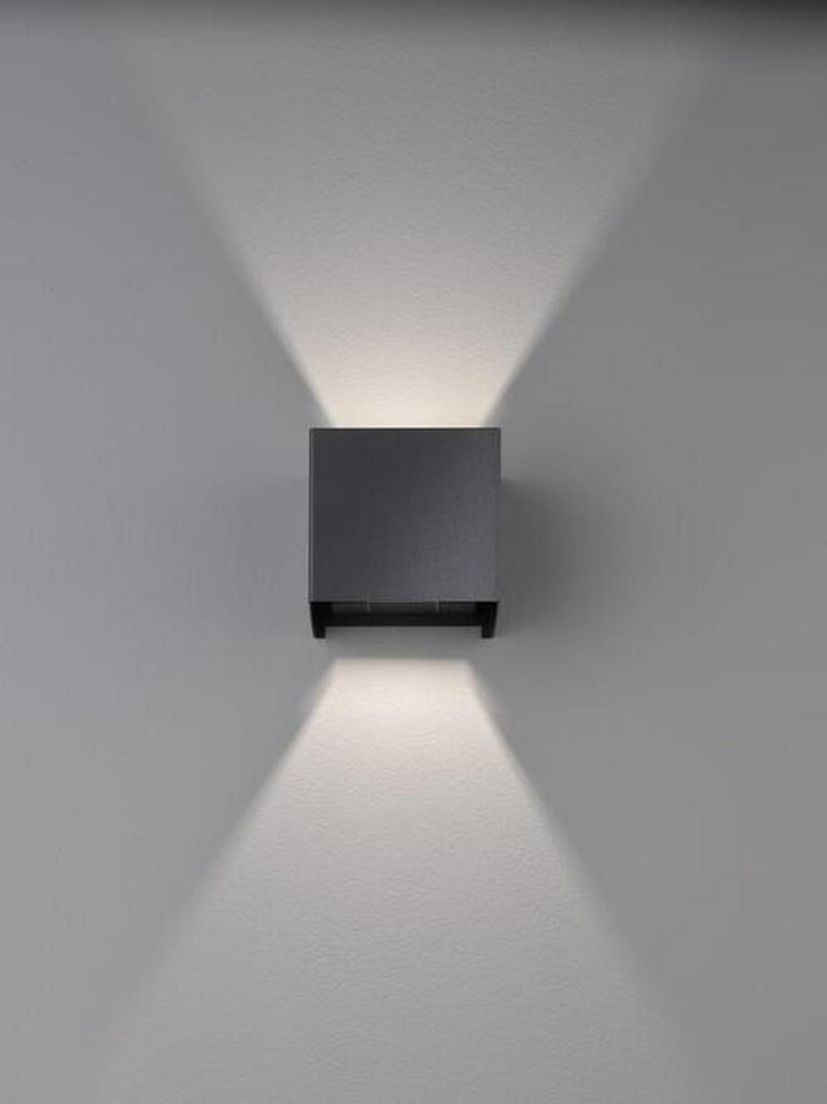 LED VÄGGLAMPA Wall 10/10 cm   - svart, Design, metall (10/10cm) - Fischer & Honsel
