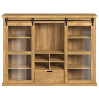 BUFFET 158/201/45 cm   - Honig, Konventionell, Glas/Holz (158/201/45cm) - MID.YOU