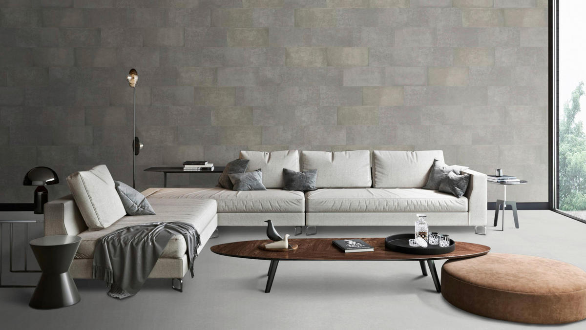 WANDPANEEL 60/30/0,4 cm  - Greige, Design, Kunststoff (60/30/0,4cm)