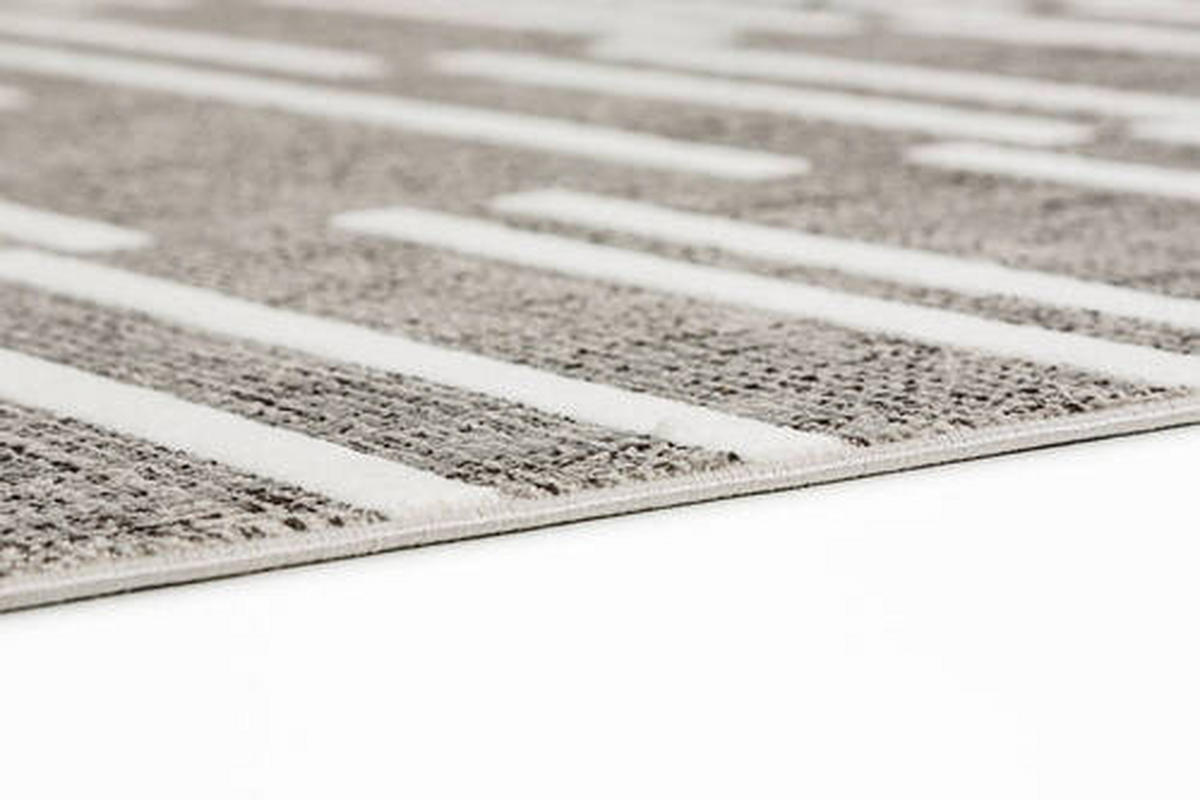 WEBTEPPICH 133/190 cm Grau, Weiß  - Weiß/Grau, Design, Textil (133/190cm) - Novel