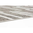 WEBTEPPICH 80/150 cm Grau, Weiß  - Weiß/Grau, Design (80/150cm) - Novel