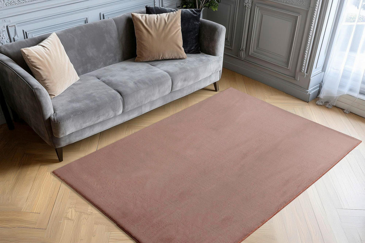 HOCHFLORTEPPICH 160/230 cm Rosa rechteckig  - Rosa, Basics, Textil (160/230cm) - Kayoom