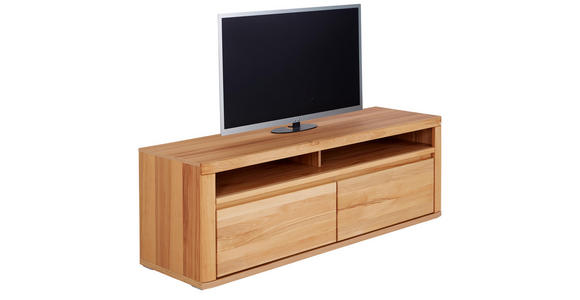 TV-ELEMENT 165/57/51 cm - Silberfarben/Buchefarben, KONVENTIONELL, Holz (165/57/51cm) - Voleo