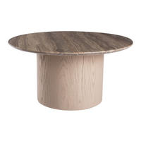 SOFFBORD i sten, trä 90/90/45 cm  - naturfärgad, Design, trä/sten (90/90/45cm) - Niels Andersson