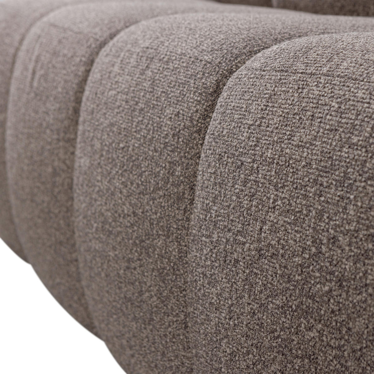 SITZBANK in Textil Braun  - Schwarz/Braun, MODERN, Kunststoff/Textil (164/83/73cm) - Livetastic