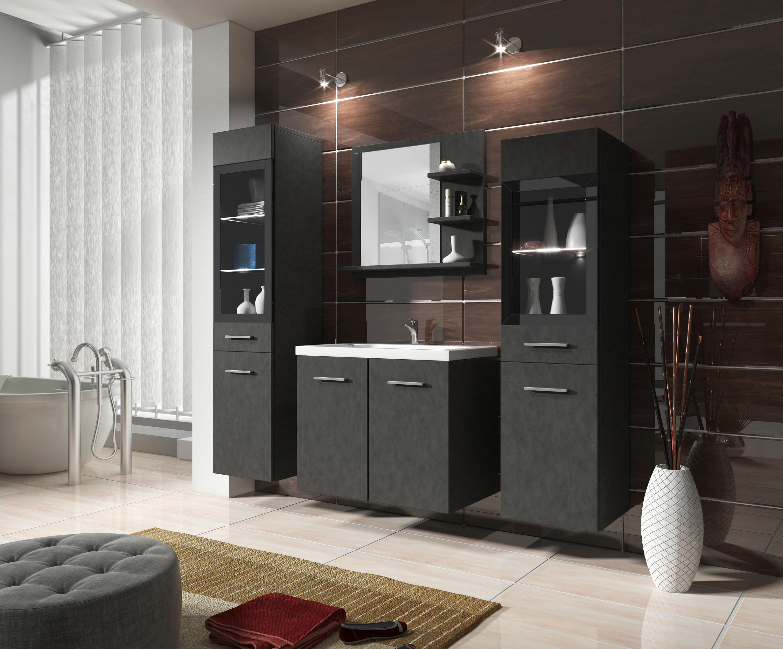 P & B KÚPEĽŇA antracitová