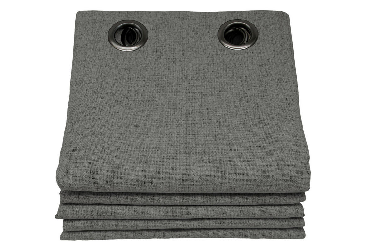 VERDUNKELUNGSVORHANG - Taupe, Basics, Textil (135/260cm)