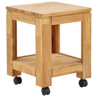 BEISTELLTISCH 35,5/35,5/46 cm Eiche vollmassiv quadratisch  - Natur, Holz/Kunststoff (35,5/35,5/46cm) - Linea Natura