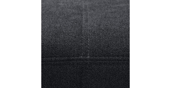 WOHNLANDSCHAFT Schwarz Velours  - Chromfarben/Schwarz, KONVENTIONELL, Kunststoff/Textil (198/363/150cm) - Hom`in