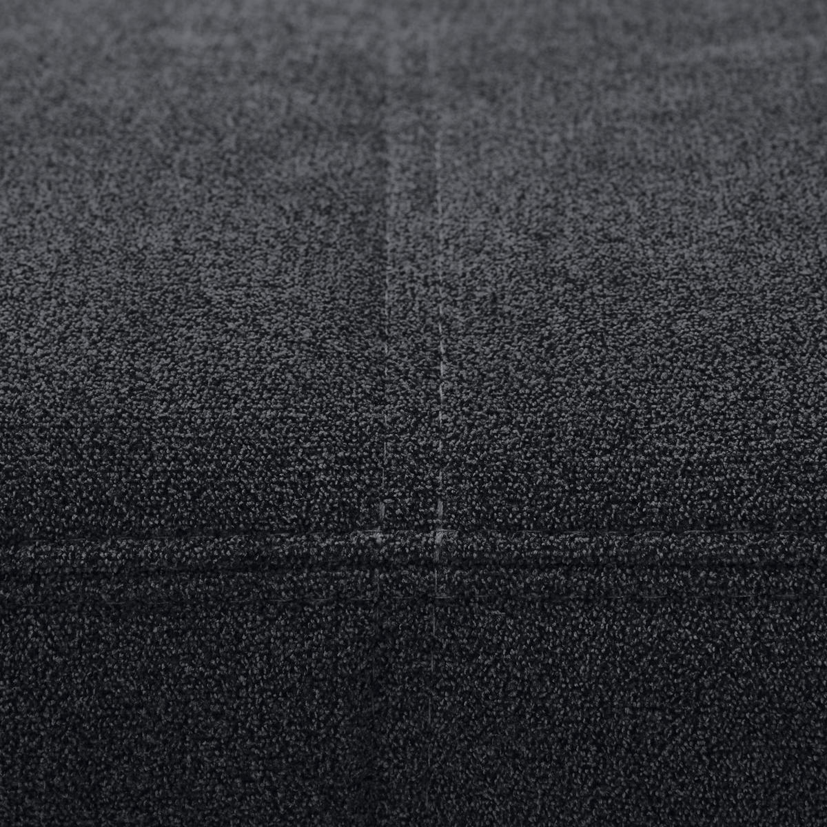 WOHNLANDSCHAFT Schwarz Velours  - Chromfarben/Schwarz, KONVENTIONELL, Kunststoff/Textil (198/363/170cm) - Hom`in