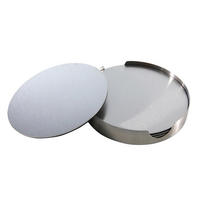 PODSTAVEK ZA KOZARCE - srebrne barve, Basics, kovina (11cm)