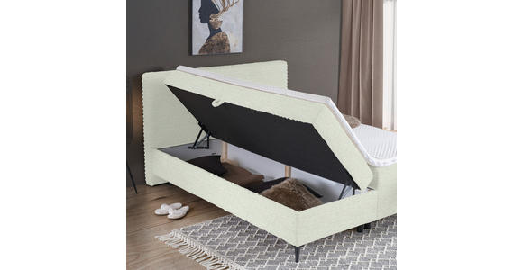 BOXBETT 160/200 cm in Weiß - Schwarz/Weiß, Design, Holz/Holzwerkstoff (160/200cm) - Xora