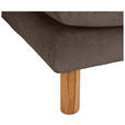 ECKSOFA  in Chenille Braun  276/162 cm  - Buchefarben/Braun, KONVENTIONELL, Holz/Textil (276/162cm) - Carryhome