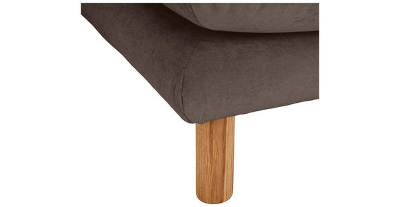 ECKSOFA  in Chenille Braun  276/162 cm  - Buchefarben/Braun, KONVENTIONELL, Holz/Textil (276/162cm) - Carryhome