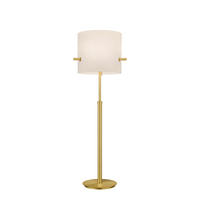 STEHLEUCHTE 65,0/187,0 cm    - Messingfarben/Weiß, Basics, Textil/Metall (65,0/187,0cm) - Trio Leuchten