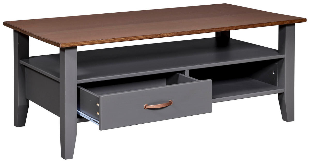 COUCHTISCH in Holz 115/60/45 cm  - Braun/Grau, Design, Holz (115/60/45cm) - Livetastic