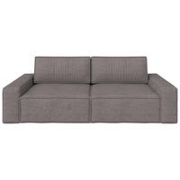SCHLAFSOFA Webstoff Dunkelgrau  - Dunkelgrau/Schwarz, KONVENTIONELL, Kunststoff/Textil (256/83/115cm) - Carryhome