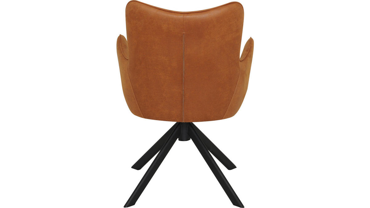 STOL stål  - brun/svart, Design, metall/trä (61/85/60cm) - Best Price