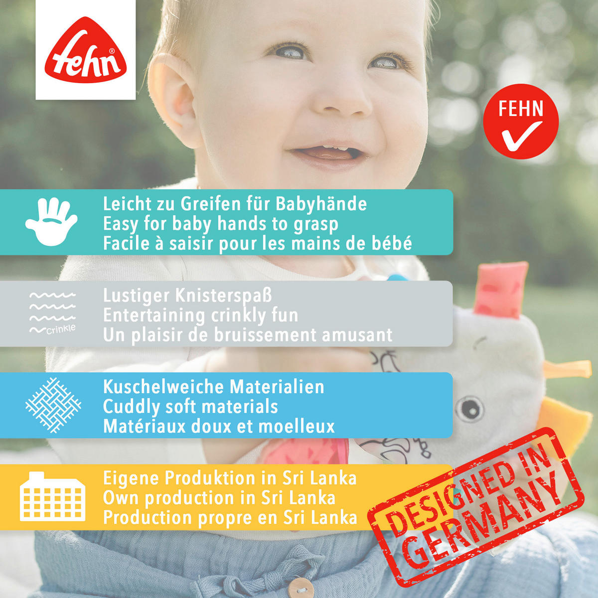 KUSCHELTIER Otter Theo  - Multicolor, Basics, Textil (18/14,5/1,5cm) - Fehn