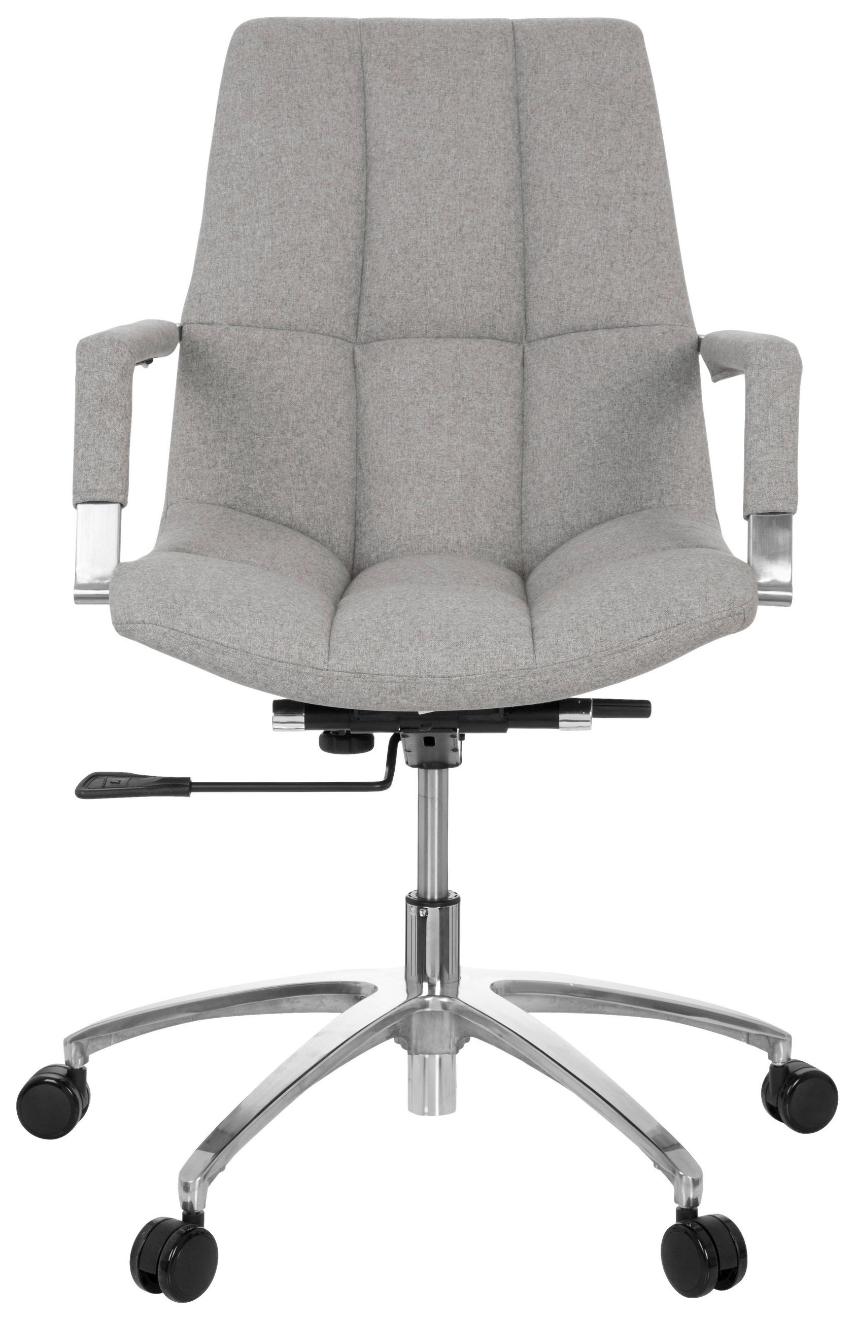 DREHSTUHL Flachgewebe Silberfarben, Hellgrau  - Silberfarben/Hellgrau, MODERN, Kunststoff/Textil (58/102/60cm) - MID.YOU