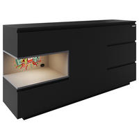 SIDEBOARD  in 160/80/40 cm  - Schwarz, MODERN, Holzwerkstoff (160/80/40cm) - Minecraft