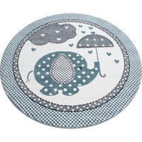DĚTSKÝ KOBEREC, 160 cm modrá, šedá, bílá - šedá/bílá, Trend, textil (160cm) - Ben'n'jen