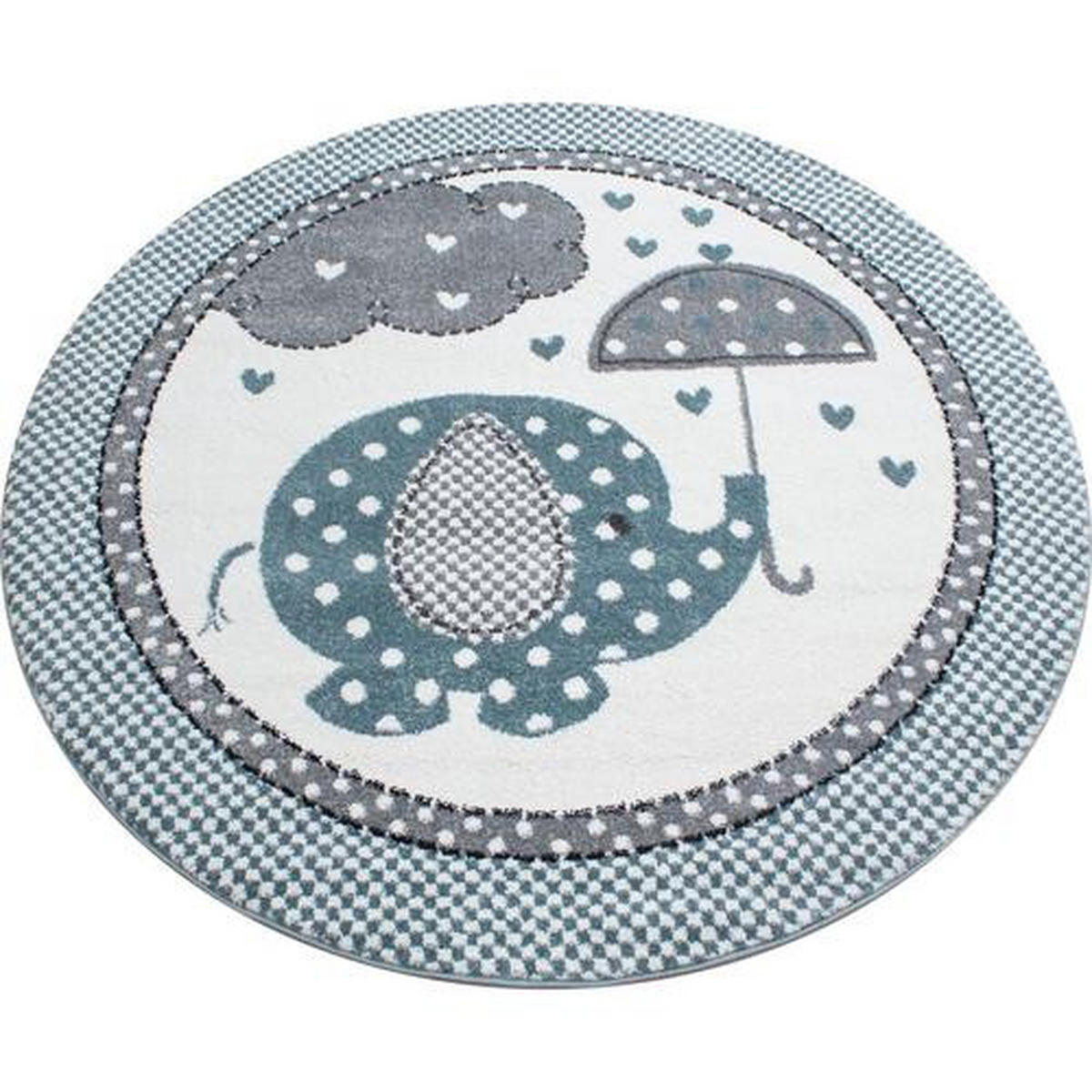 DĚTSKÝ KOBEREC, 160 cm modrá, šedá, bílá - šedá/bílá, Trend, textil (160cm) - Ben'n'jen