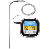 BRATENTHERMOMETER  - Edelstahlfarben/Schwarz, Design, Kunststoff/Metall (19/8,5/4cm) - WMF