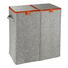 WÄSCHEKORB - Orange/Grau, Basics, Textil (52/54/28cm) WÄSCHEKORB - Orange/Grau, Basics, Textil (52/54/28cm)