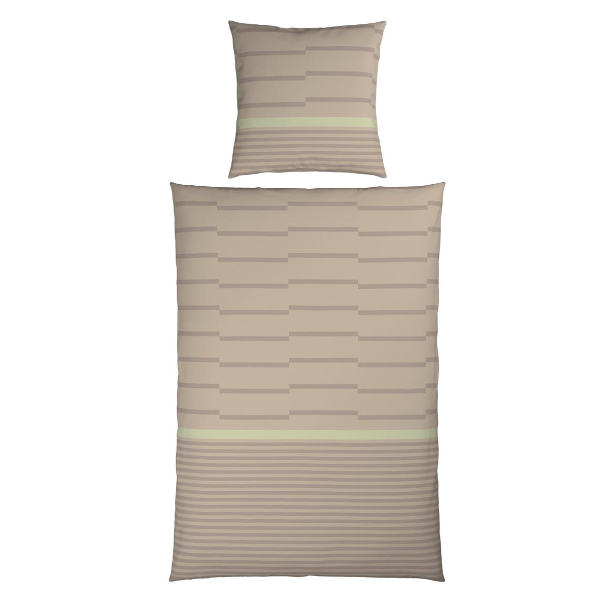 BETTWÄSCHE 2-teilig 135/200 cm  - Beige, Textil (135/200cm) - Bio:Vio