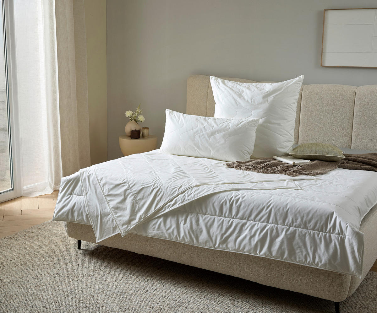 LETNÍ PŘIKRÝVKA, 135/200 cm,  - bílá, Basics, textil (135/200cm) - Centa-Star