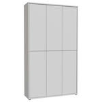 SCHUHSCHRANK  in 109,2/191,9/34,9 cm  - Hellgrau/Grau, Basics, Holzwerkstoff/Kunststoff (109,2/191,9/34,9cm) - Xora
