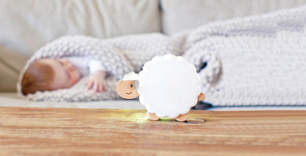KINDER-NACHTLICHT Hape Baby Spielzeug 15,5/14/4 cm   - Weiß Hochglanz, Basics, Holz/Kunststoff (15,5/14/4cm) - Hape