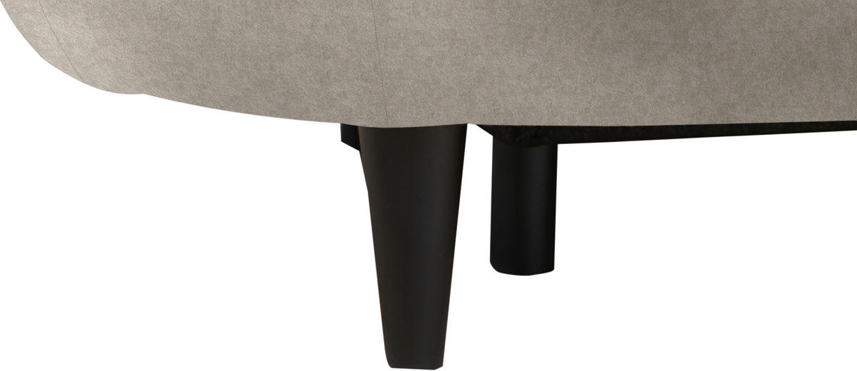 SCHLAFSOFA in Velours Beige  - Beige/Schwarz, Design, Holz/Textil (213/89/105cm) - Novel