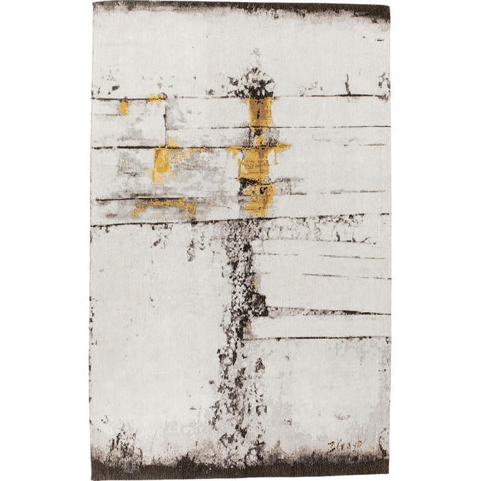 Kare-Design Teppich Braun, Creme, Gold 200x300 cm