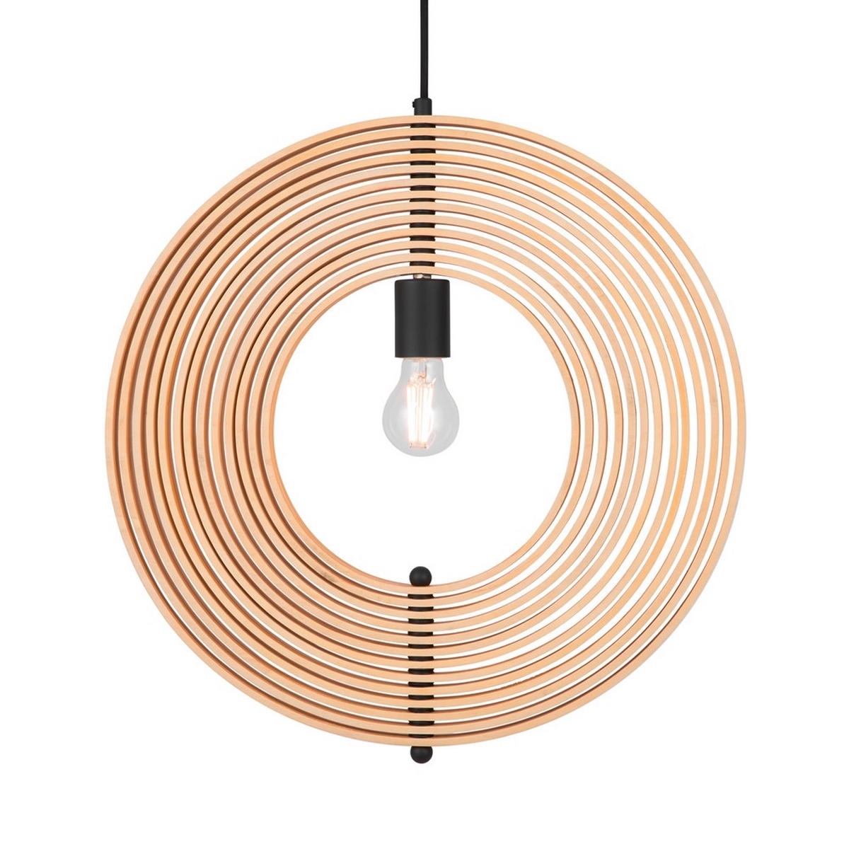 PENDELLEUCHTE 50/62,5 cm  - Beige/Schwarz, MODERN, Holz/Metall (50/62,5cm) - MAYTONI